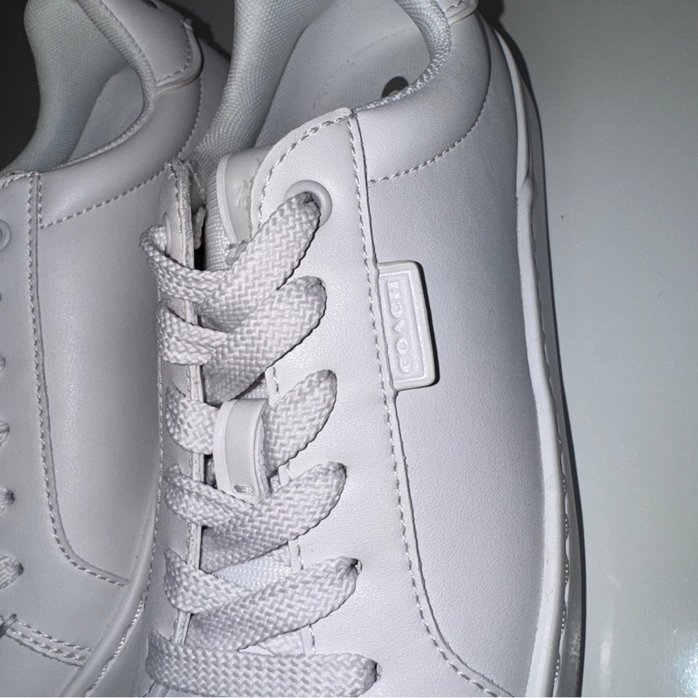 Coach Lowline‎ Leather Sneakers White Women’s Size 5B - Picture 7 of 16